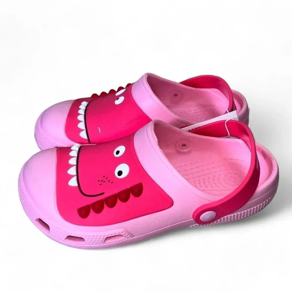 Unbranded Dinosaur Garden Clogs Pink Youth 11.5-12‎